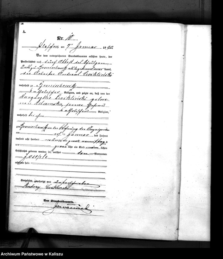 Obraz 13 z jednostki "[Księga urodzeń]"