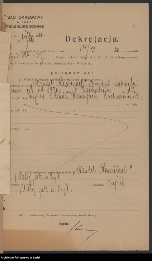 Obraz 6 z jednostki "Mendel Rosenfarb- sprzedaż nabiału"