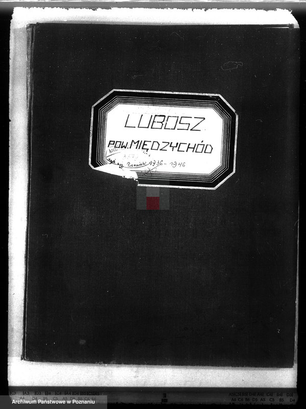 image.from.unit.number "Plan urządzenia gospodarstwa leśnego dla lasu majątku Lubosz powiatu międzychodzkiego 1936-1946"
