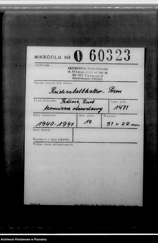 Obraz 2 z jednostki "Padloch, Kurt - komisarz obwodowy"