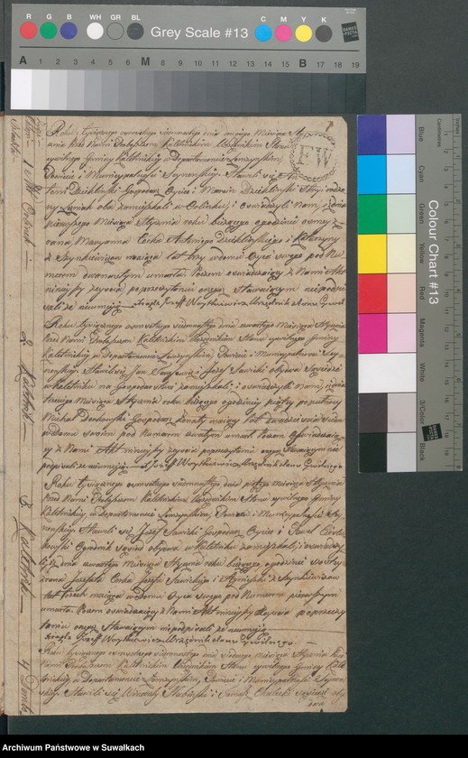 Obraz 3 z jednostki "Akta Zeyscia Gminy Kaletnickiey, od 1-go dnia Stycznia Roku 1817 do ostatniego Grudnia tegoż Roku"