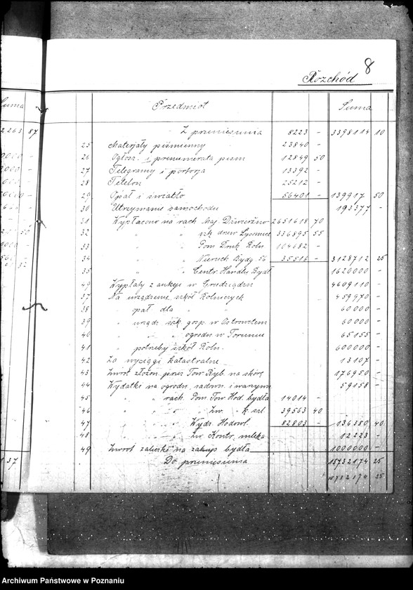 Obraz 13 z jednostki "Sprawozdania kasowe"