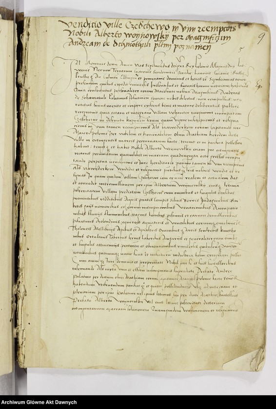 image.from.unit.number ""Regestrum cancellarie seu liber actorum per manus rev-di d-ni Johannis de Lasko - - cancellarii datorum - - "."