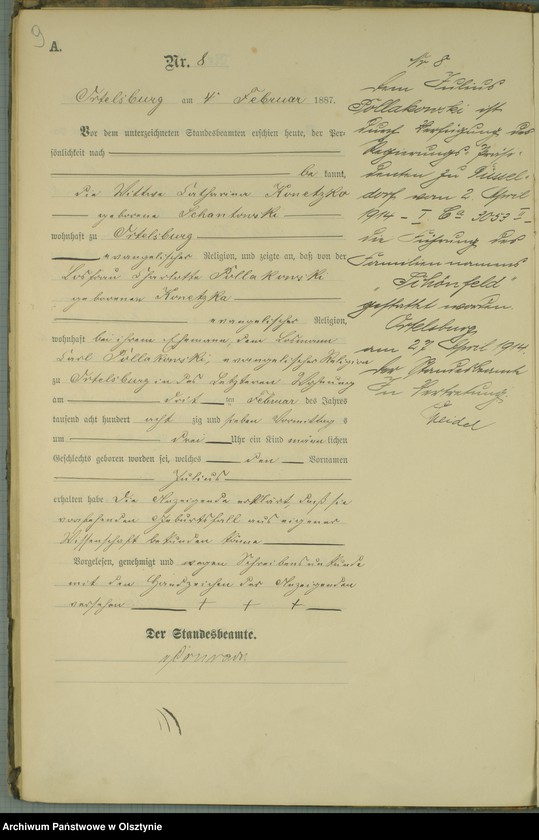 image.from.unit.number "Geburts-Haupt-Register Nr 1 - 106"