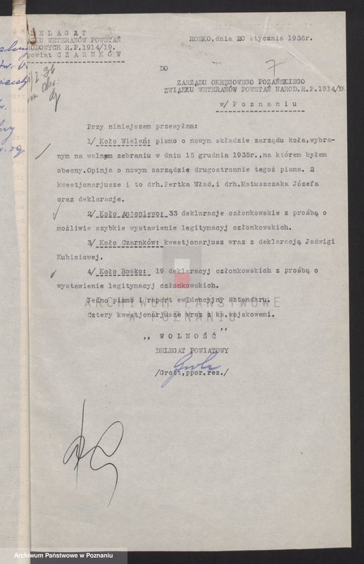 Obraz 19 z jednostki "Czarnków - akta delegata powiatowego."