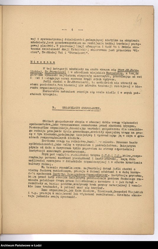 Obraz 7 z jednostki "[Półroczne sprawozdania wojewody z życia polskich organizacji związkowych i stowarzyszeń]"