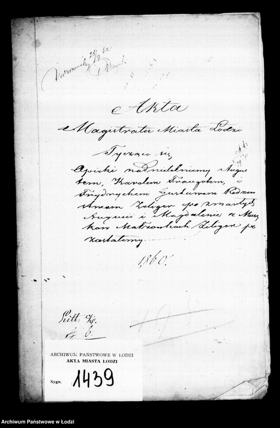 Obraz 4 z jednostki "Akta tyczące się ustanowienia opieki nad nieletnimi Augustem, Karolem, traugotem i Frydrychem Gustawem Zeliger po zmarłym Auguście i Magdalenie z Maszków małżonkach Zeliger"
