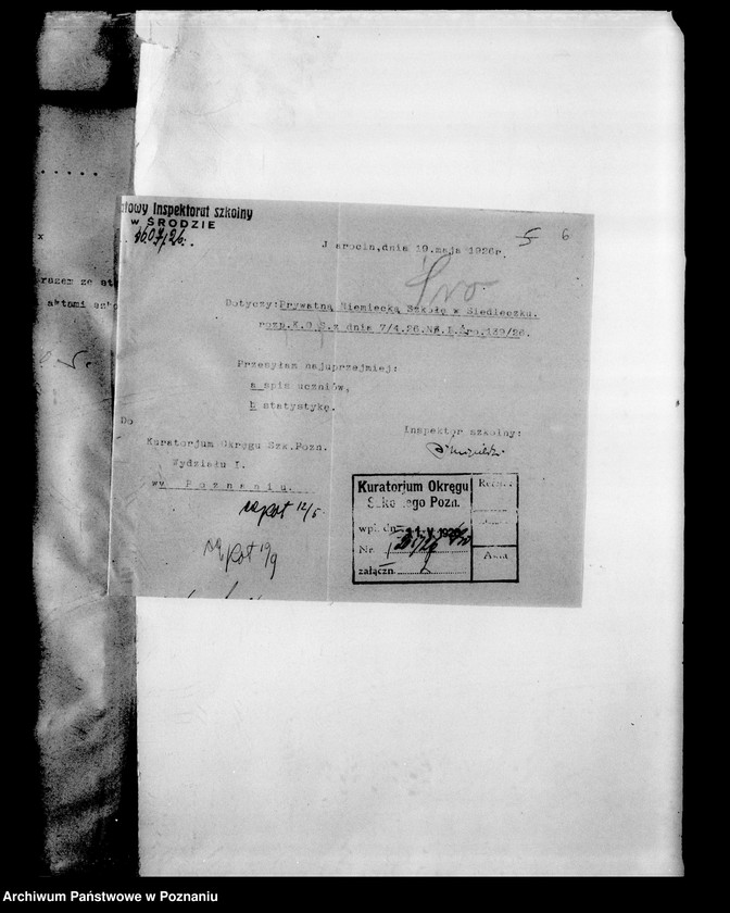 Obraz 9 z jednostki "Prywatna Szkoła Powszechna z niemieckim językiem nauczania- Siedleczek powiat Środa"