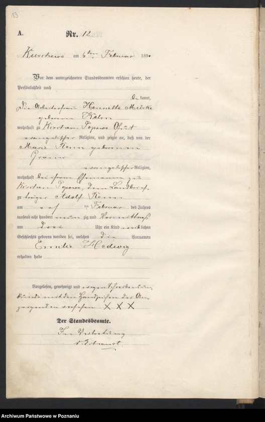 Obraz 16 z jednostki "Księga urodzeń"