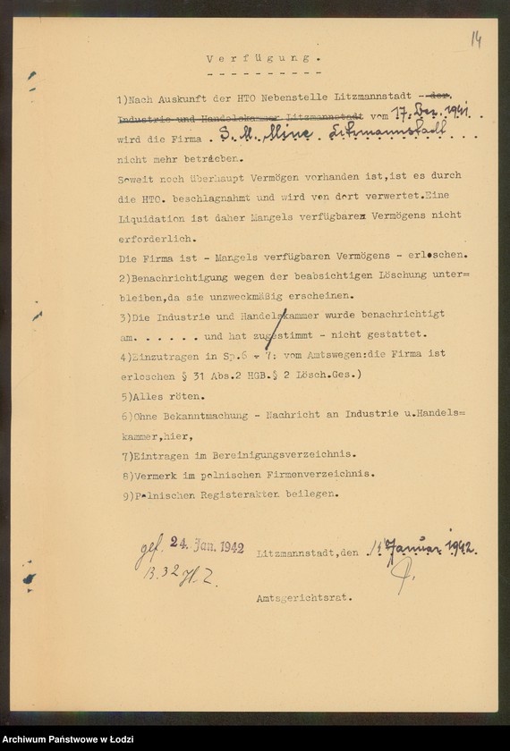 Obraz 16 z jednostki "Szlama Majer Minc- sprzedaż żelaza"