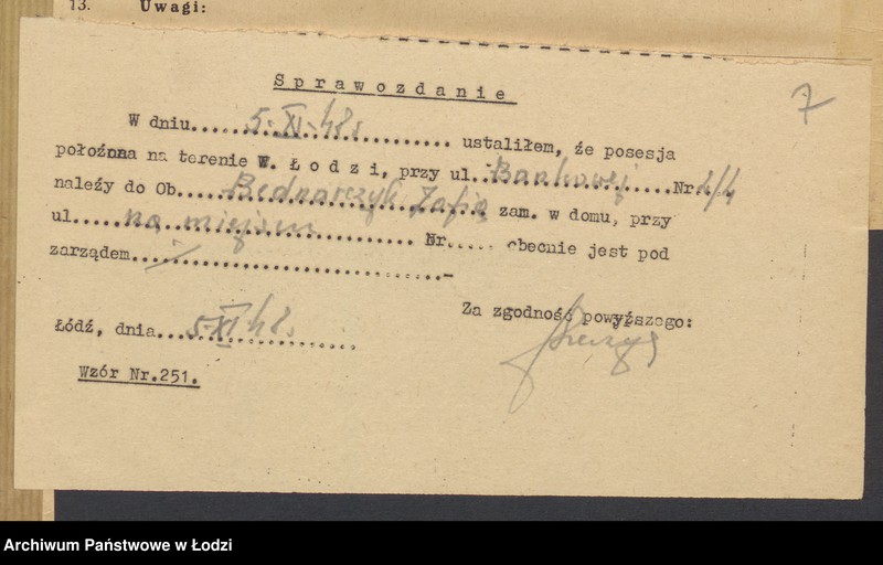 image.from.unit.number "Księga inwentarzowa nieruchomości m. Łodzi ul. Bankowa"