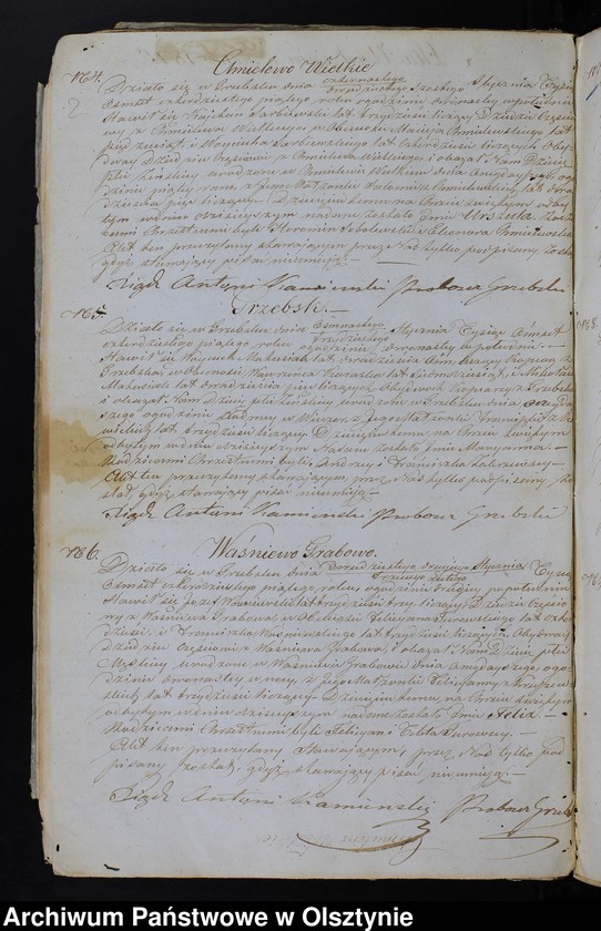 image.from.unit.number "Duplikat Aktów Urodzenia, Zaślubień, Zeńścia z Parafii Grzebskiey za Rok 1845"