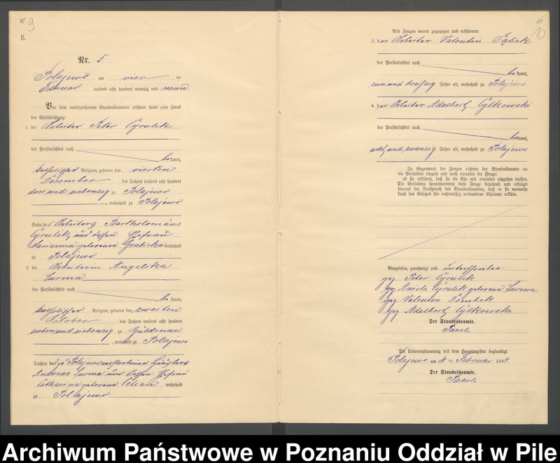 Obraz 8 z jednostki "Księga małżeństw"