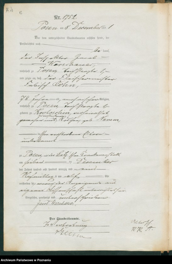 Obraz 5 z jednostki "Księga zgonów t. V"