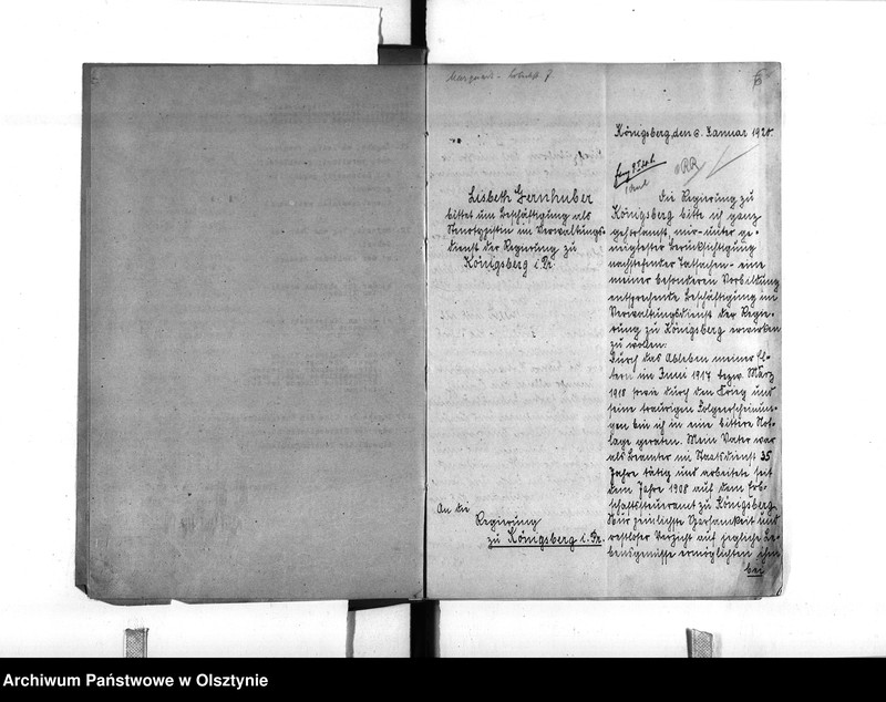 image.from.unit.number "Personal-Akten für Kanzleihilfsarbeiterin Teschner geb. Gernhuber [Liesbeth]"