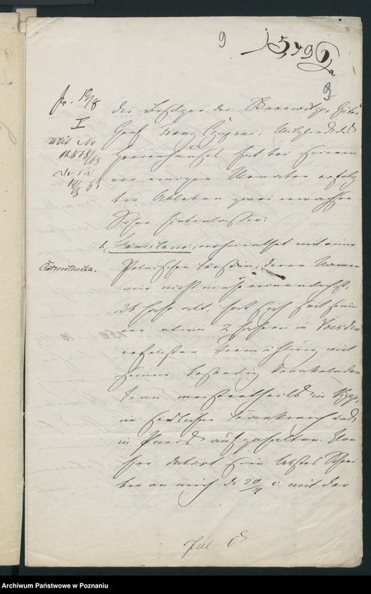 Obraz 13 z jednostki "A. betr. die Familie Czapski"