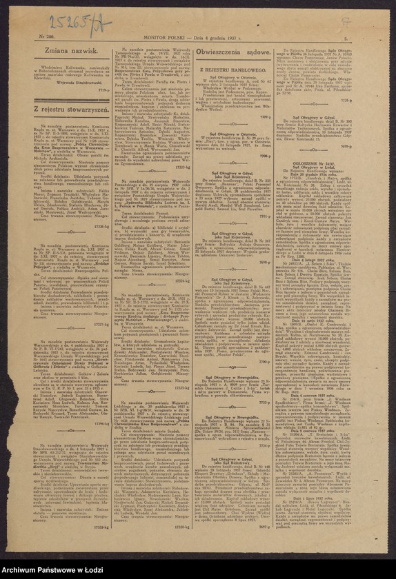 Obraz 19 z jednostki "Szlama Janowski- sprzedaż manufaktury bawełnianej"