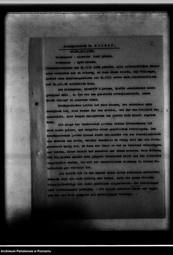 Obraz 6 z jednostki "Steingutfabrik Kolmar [bilans za 1939 r.]."