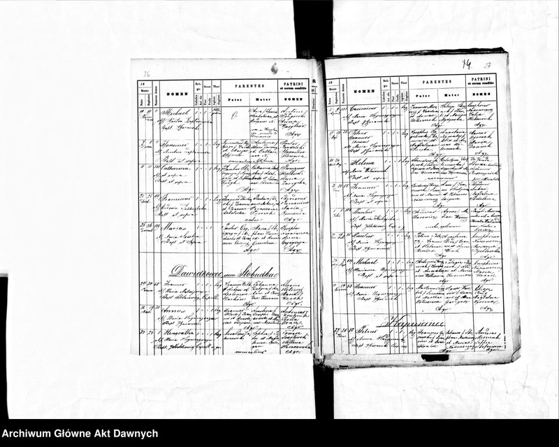 image.from.unit.number "Parafia: Jezierzany*. Dekanat: Borszczów. Księga metrykalna urodzeń dla miasta Jezierzany i wsi: Jezierzanka, Konstancja, Dawidkowce, Kapuścińce, Kolędziany, Piłatkowce, Grabowiec, Tarnawka, Zalesie, Zwiahel, Zielińce."