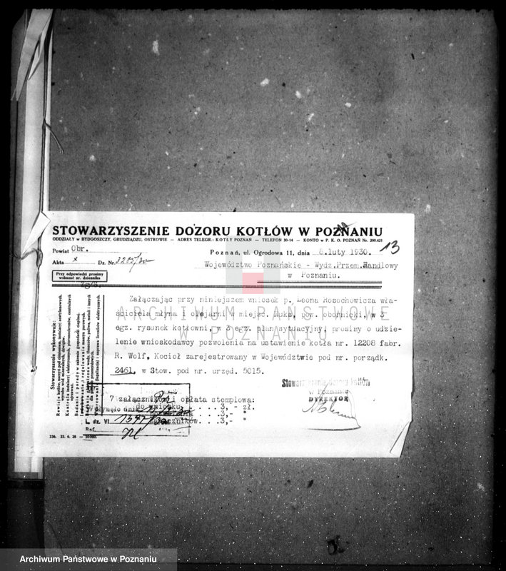 Obraz 17 z jednostki "Młyn i olejarnia we wsi Ruda pow. obornicki, własność. L. Rosochowicz nr woj. 2461"
