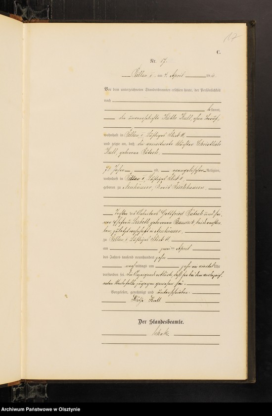 image.from.unit.number "Sterbe-Haupt-Register Nr 1 - 76 i 1 - 82"