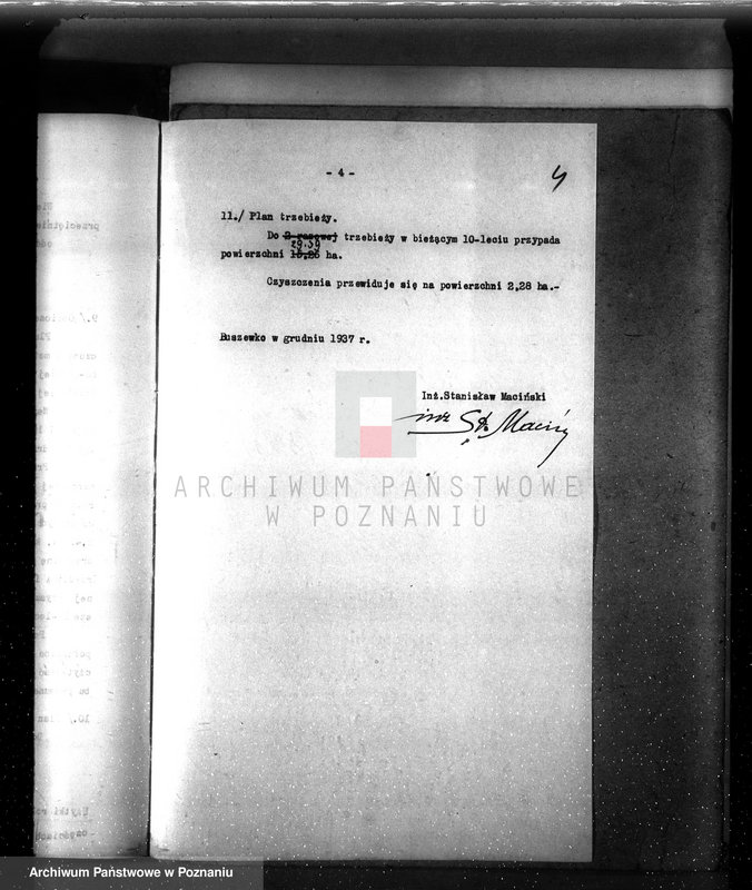 Obraz 8 z jednostki "Plan urządzenia gospodarstwa leśnego dla lasu majętności Buszewko powiat szamotulski 1937-1947"