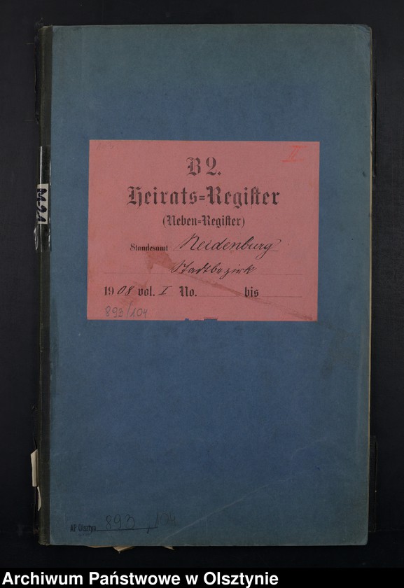 image.from.unit.number "Heirats-Neben-Register Nr 1 - 25"