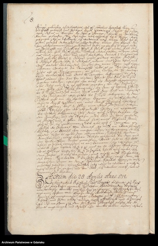 image.from.unit.number "Actum coram officio […] Gabrielis a Boemeln, Praeconsulis, Praesidis ac Montanorum Administratoris [20.III.1714-19.III.1715] Gabrielis a Boemeln Praesidis atque Caducorum Administratoris [9.IV.1714-7.III.1715] /2 indeksy/"