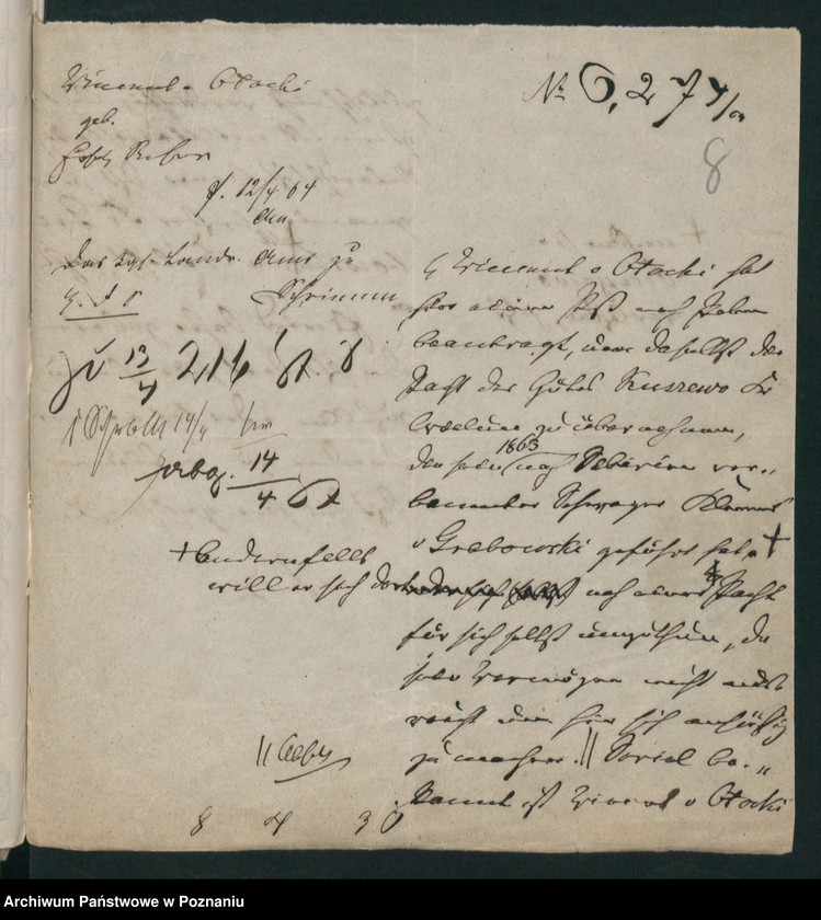 Obraz 11 z jednostki "A. betr. Familie von Otocki"