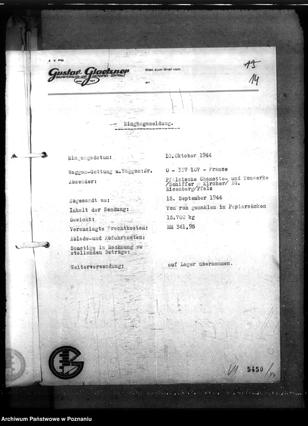 Obraz 19 z jednostki "Rückstandgüter. Behandlung und Verwertung - nicht Warschau. Erlasse, Sondervorschriften"