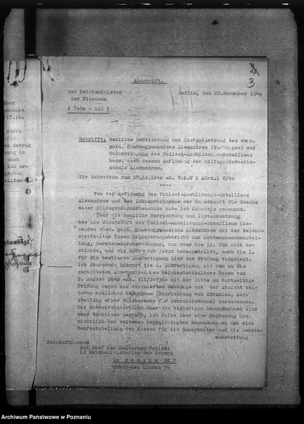 Obraz 8 z jednostki "Hilfs - Gendarmerie - Schule - Alexandrow"