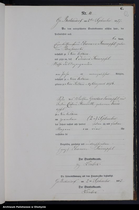 image.from.unit.number "Sterbe-Neben-Register Nr 1 - 15"