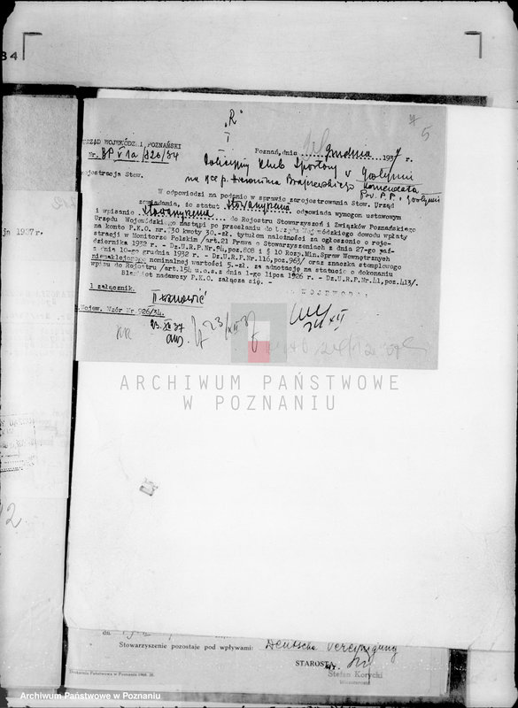 Obraz 9 z jednostki "/Różne sprawy stowarzyszeń/"