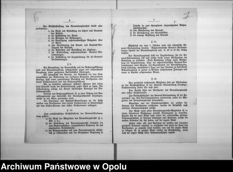 Obraz 9 z jednostki "Acta des Magistrats zu Oppeln betreffend die Taubstummen und Blinden-Institute Vol. II"
