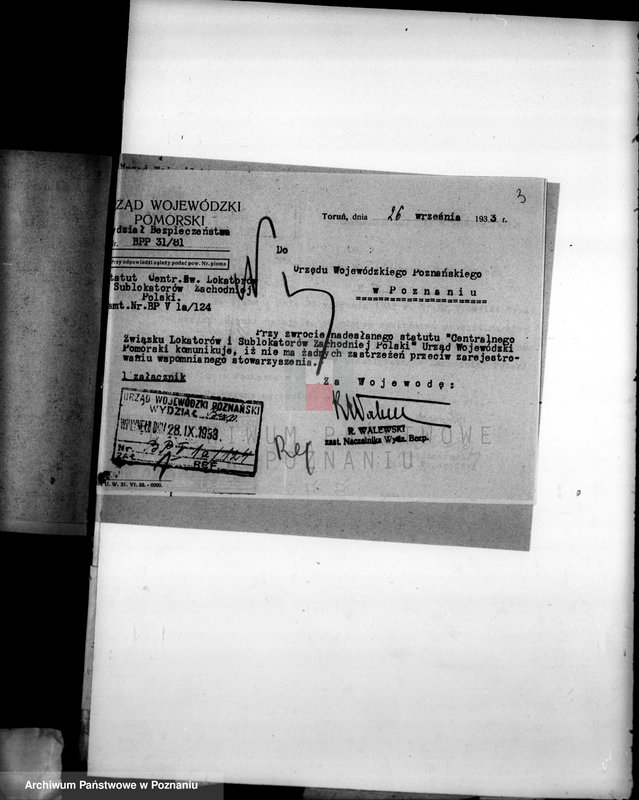 Obraz 7 z jednostki "/Centralny Związek Lokatorów i Sublokatorów Zachodniej Polski w Poznaniu/"