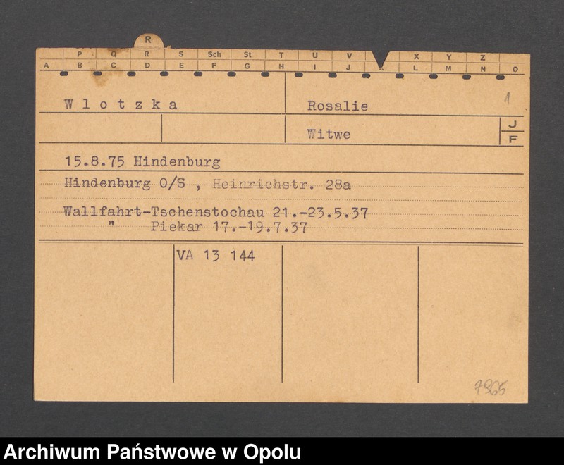 Obraz 3 z jednostki "[Wlotzka Rosalie, ur. 15.08.1875 r. Hindenburg]"
