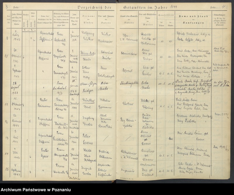 Obraz 5 z jednostki "Verzeichnis der Getauften"