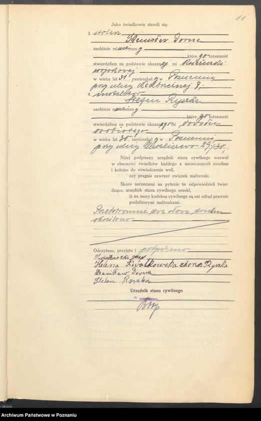 Obraz 13 z jednostki "Księga miejscowa małżeństw tom III [Rejestr główny małżeństw]"