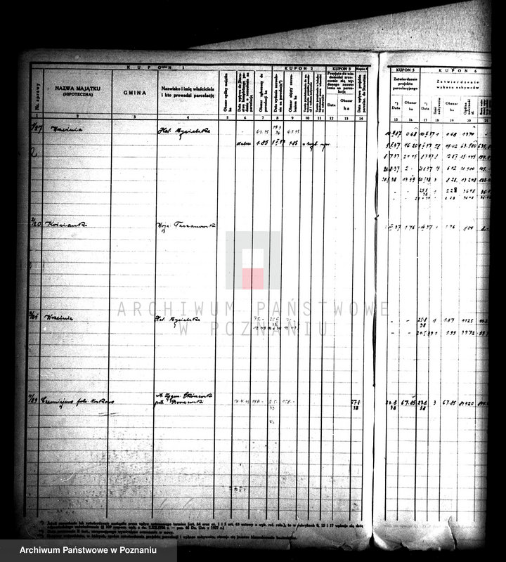 Obraz 6 z jednostki "/Księga kontroli prac parcelacji prywatnej powiatu wrzesińskiego/"