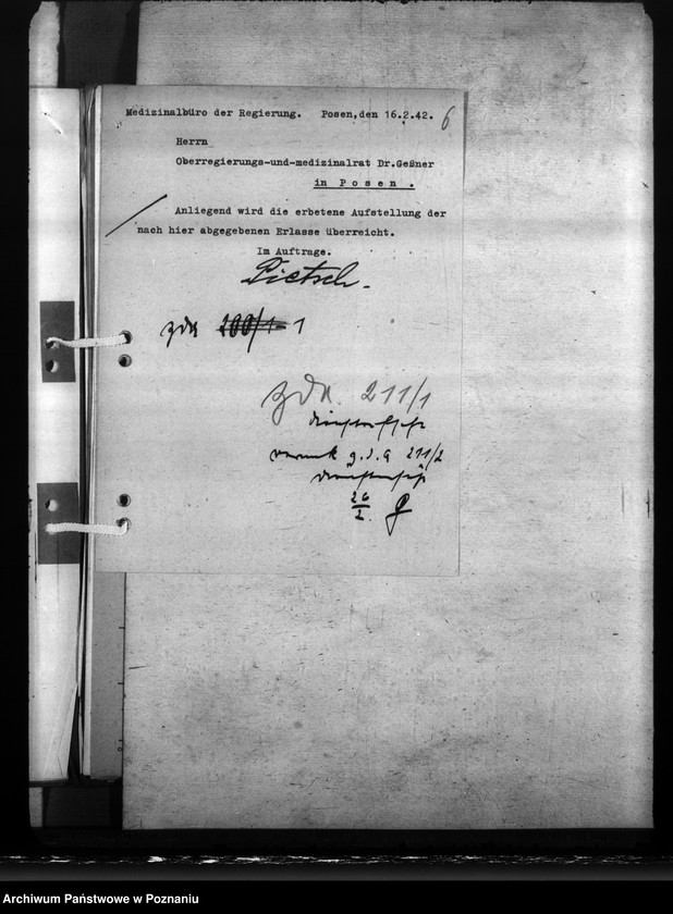 Obraz 11 z jednostki "Medizinaluntersuchungsamt - Posen"