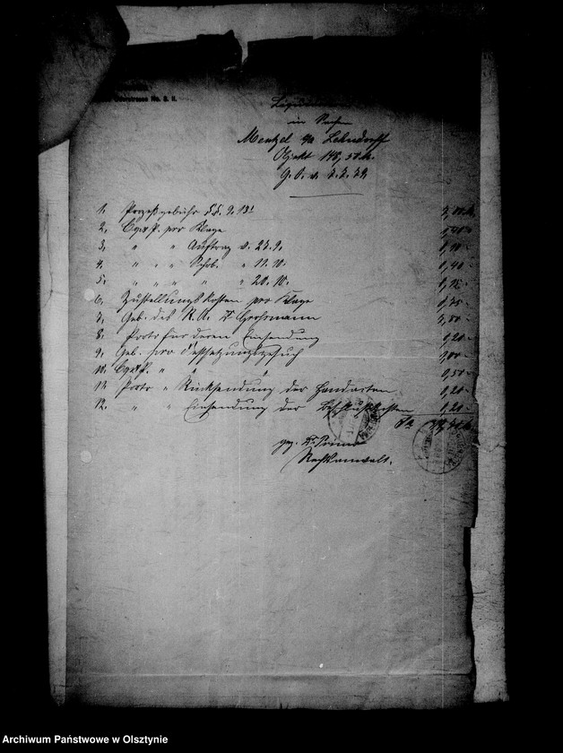 image.from.unit.number "/Wechselprozesssachen gegen den in Konkurs verfallen Gfen Carl Meinhard Lehndorff/."