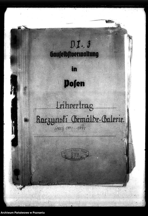 Obraz 4 z jednostki "Leihvertrag - Raczynski Gemälde-Galerie."
