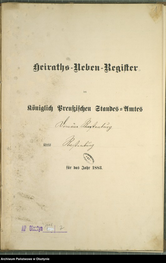 image.from.unit.number "Heiraths-Neben-Register Nr 1 - 9"