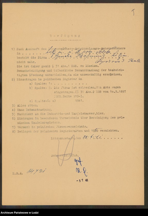 Obraz 7 z jednostki "Brucha Hofnung – sprzedaż towarów łokciowych"