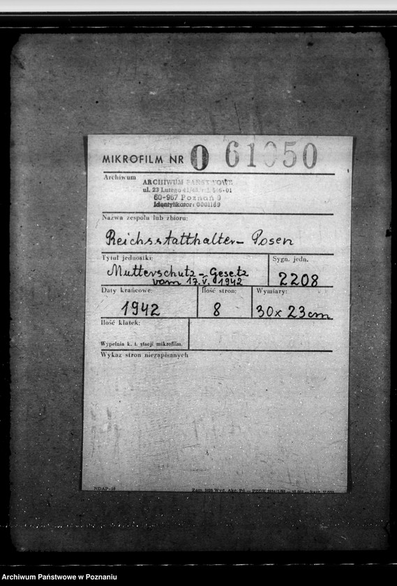Obraz 2 z jednostki "Mutterschutz vom 17. V. 1942."