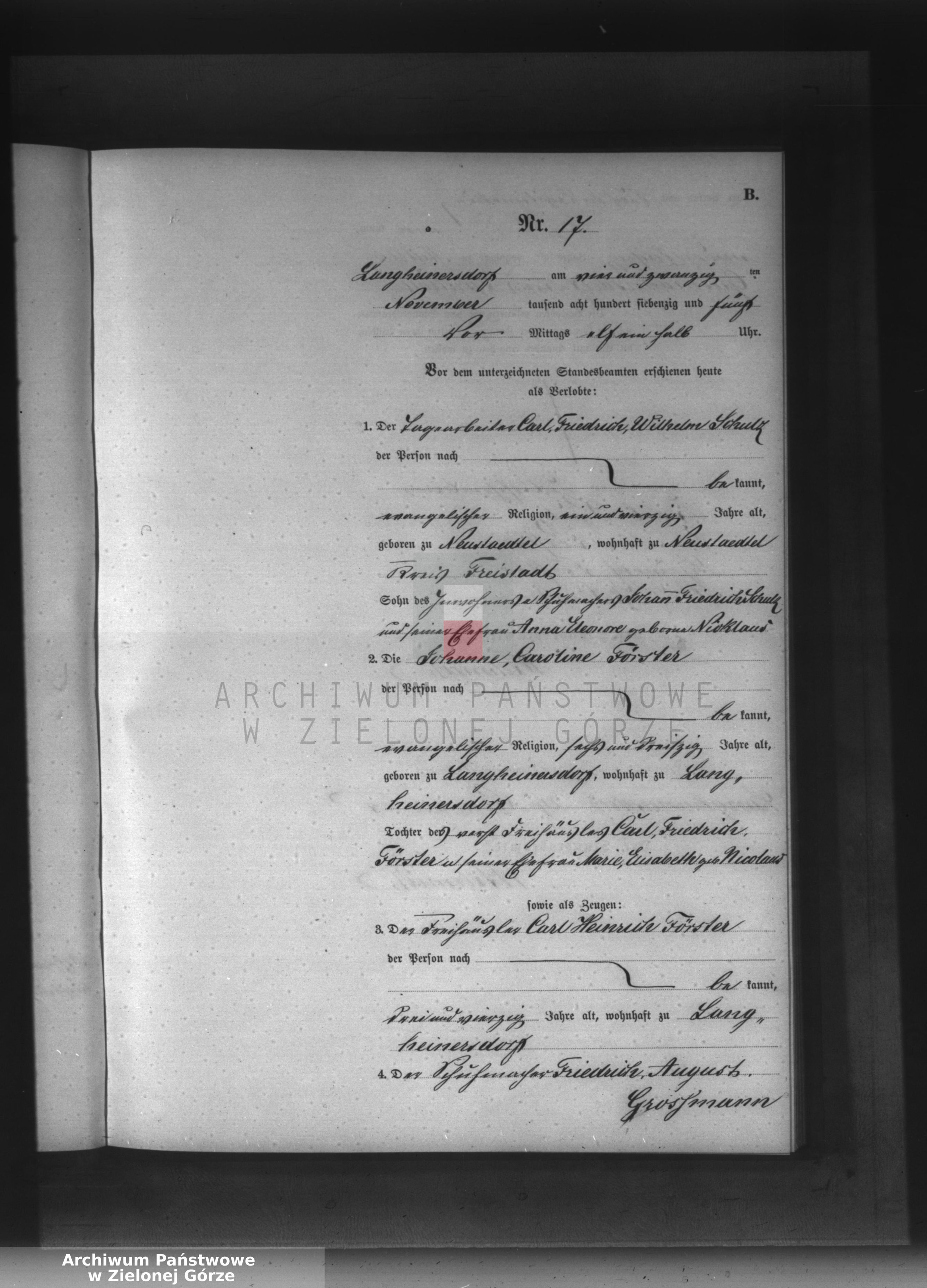 Skan z jednostki: Heirats-Neben-Register