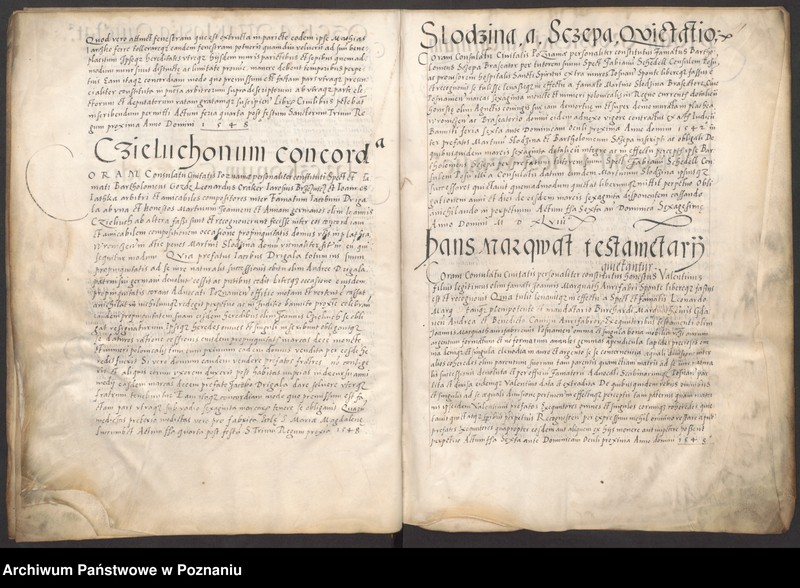 Obraz 9 z jednostki "Liber obligacionum, decretorum, quietationum, contractuum. Acta consulatus Posnaniensis ab anno 1548."