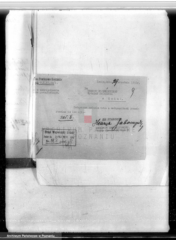 Obraz 13 z jednostki "Majątek Goliński powiat koniński /nadzór nad gospodarką leśna/"