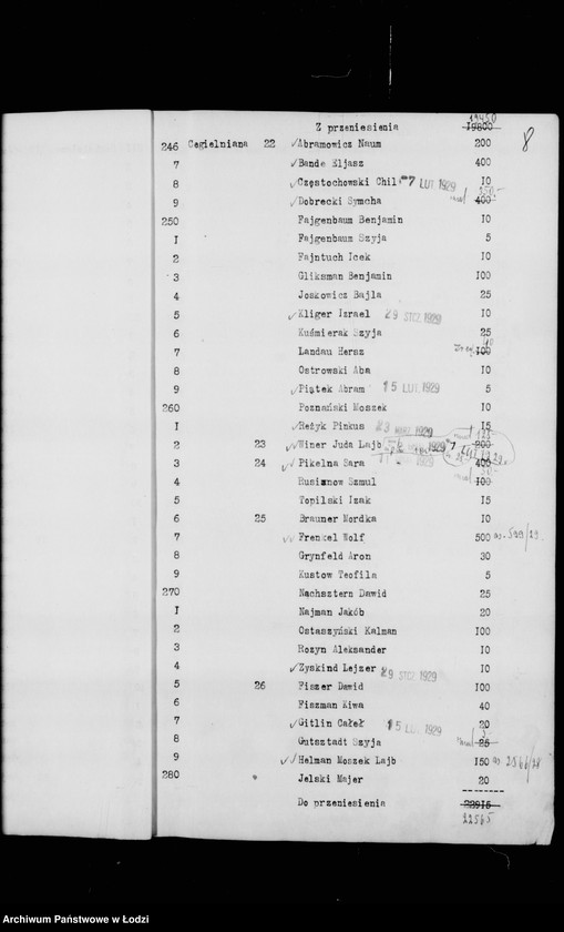 Obraz 11 z jednostki "Rejestr poborczy"