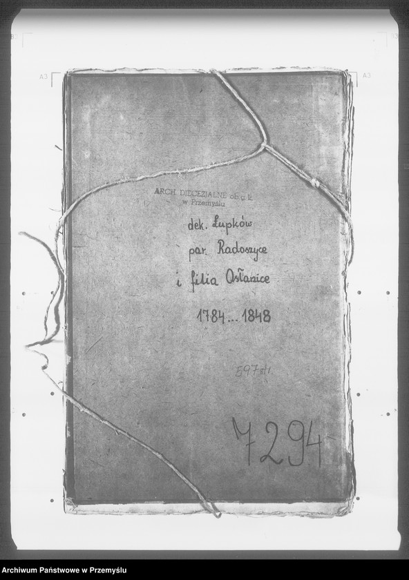 image.from.unit.number "[Kopie ksiąg metrykalnych parafii Radoszyce z filią Osławica (dekanat Łupków)]"